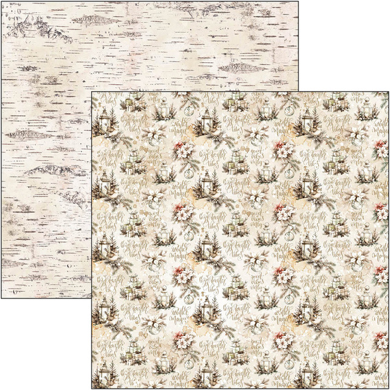 Scrapbooking Papier Set 30x30 cm – Paper Pad- Bastelpapier - Ciao Bella – Winter Season