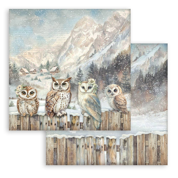 Scrapbooking Papier Set 30x30 - The Owl's House - Stamperia