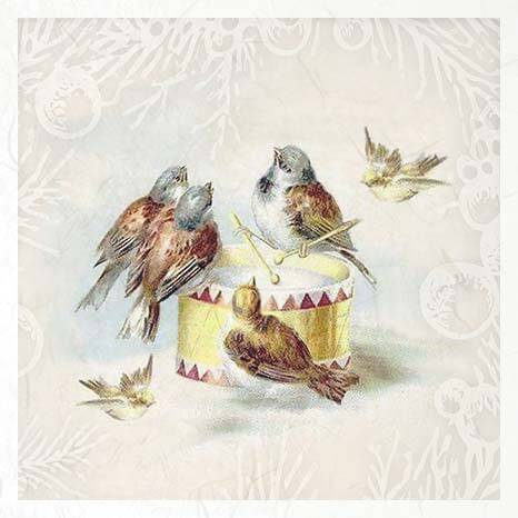 Reispapier-Set - ITD RSM084 Vögel