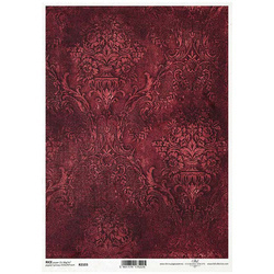 ITD Reispapier Decoupage Bastelpapier, Tapetenmotiv Damast R2103