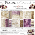 Scrapbooking Papier Set 20x20 - Craft o'clock - Plum & Caramel - BASIC