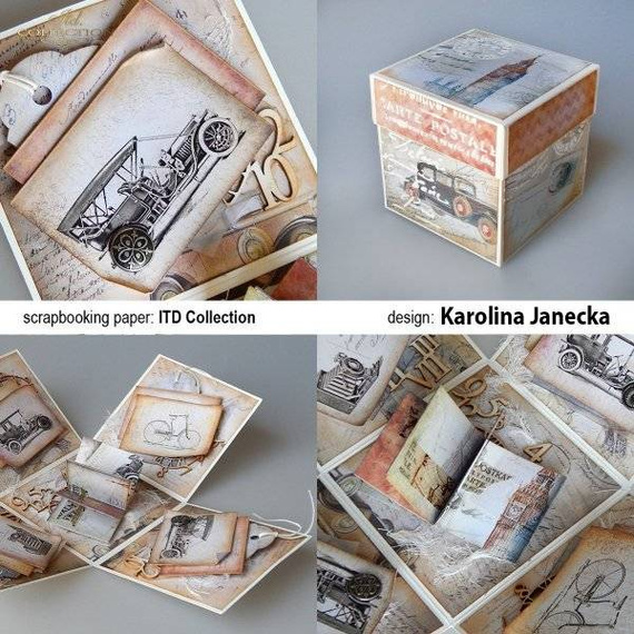 Mixed Media Schablone STENCIL für Decoupage 16x16, Frankreich Eiffelturm