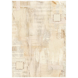 Reispapier für Decoupage A4 - Family gemusterter Hintergrund - Stamperia