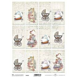 ITD 21x29cm A4 einseitig Scrapbooking Craft Papier 250g Tag-