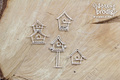 Dekorpappe Die Cut Chipboard Frühlingswunder - Vogelhäuser - Stände SCRAPINIEC
