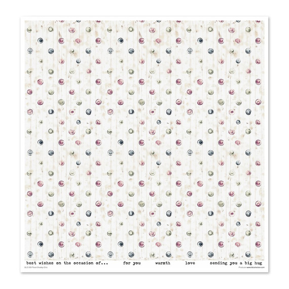 ITD COLLECTION Setz 11Stk 30x30cm Scrapbooking Papier - Floral Shabby Chic