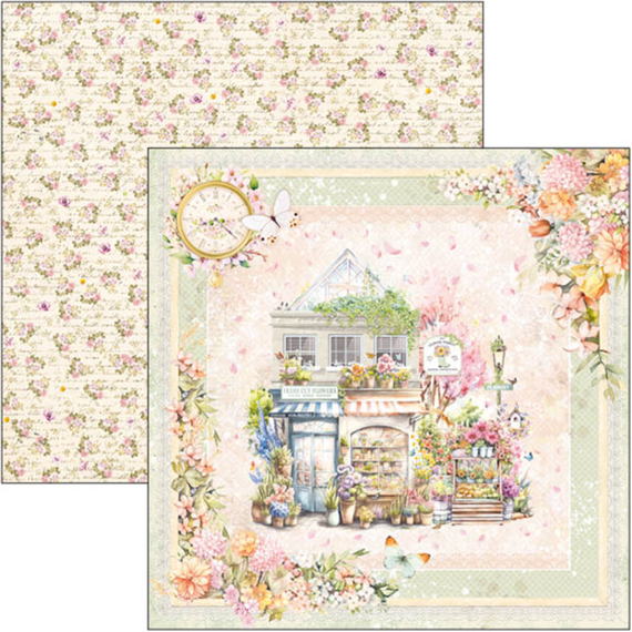 CIAO BELLA Satz 7Stk 30x30cm doppelseitigen Scrapbooking Papier -  Flower Shop