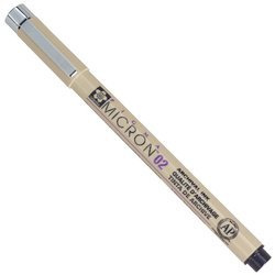 Pigma Micron 02 schwarz - Schwarz 0,30mm - Sakura Tintenschreiber