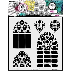 STUDIOLIGHT Mixed Media Schablone STENCIL für Decoupage Scrapbooking - Window