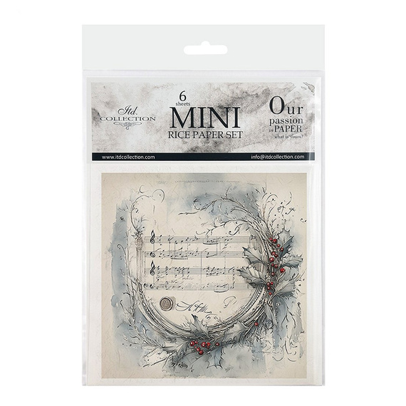 Reispapier-Set - Engel, Girlanden, Noten, Vintage - RSM194 - Itd Collection