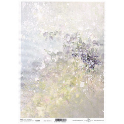 ITD Reispapier Decoupage Bastelpapier Serviettentechnik-R2203 Frühlingsblumen
