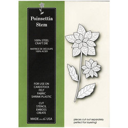 Stanzform Präge Stanzschablone Cutting Die - Poppystamps - Poinsettia Weihnachtsstern 