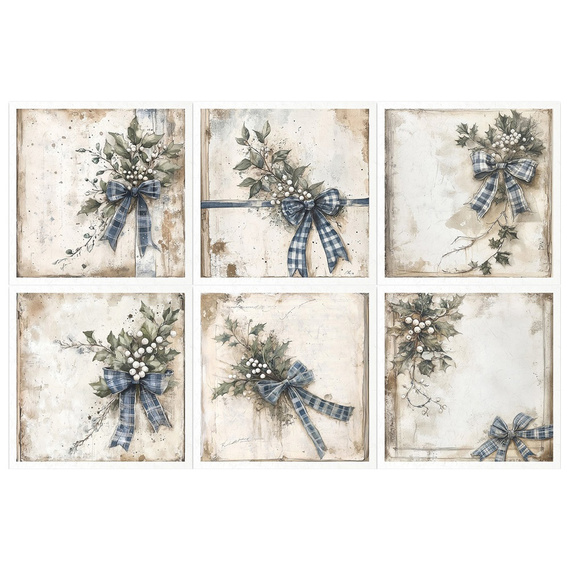 Reispapier-Set - Weihnachtssträuße - Itd Collection - RSM182 - Itd Collection