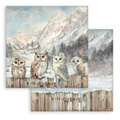 Scrapbooking Papier Set 30x30 - The Owl's House - Stamperia