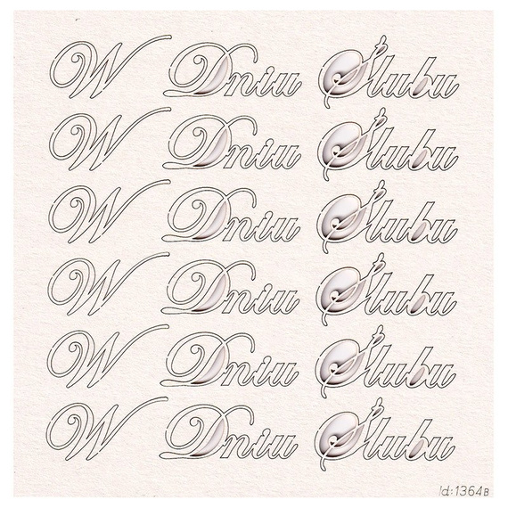 SCRAPINIEC Dekorpappe Die Cut Chipboard Dekoration Ornament, W Dniu Ślubu