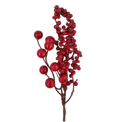 Weihnachtszweig mit roten Beeren - 1St