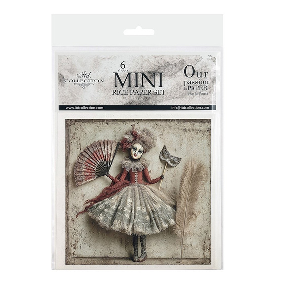 Reispapier-Set - Karneval, Maskerade, Masken- RSM222 - Itd Collection