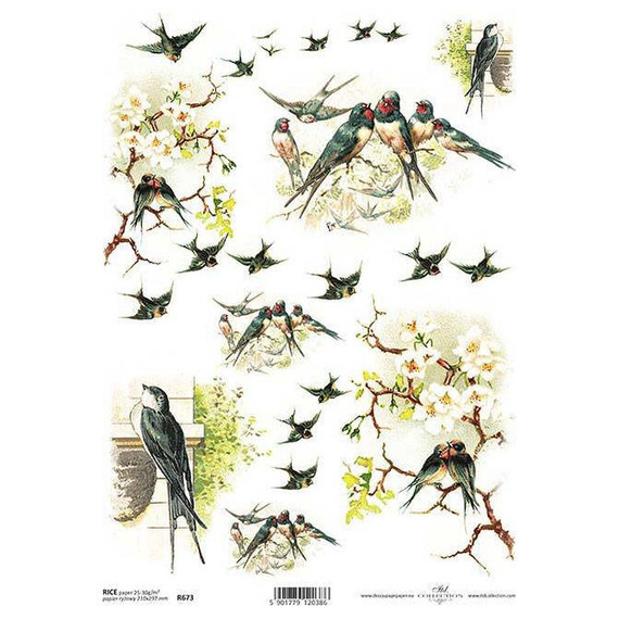 ITD Reispapier Decoupage Bastelpapier Softpapier, Weihnachten Kinder R1761