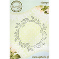 AGATERIA - Transparent Stempel Motivstempel Clear Stamp - Garland of holly, Stechpalme Kranz