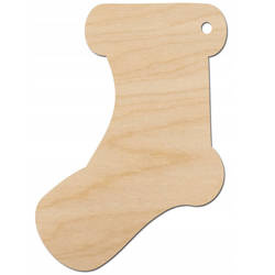 Anhänger aus Holz - Weihnachtssocke - Dekor