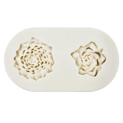 PENTART SILIKONFORM Mold Abformen Gießen Mould, 2 Pfingstrosen