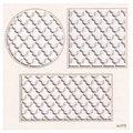 SCRAPINIEC Dekorpappe Die Cut Chipboard Dekoration Ornament, Netz 2170