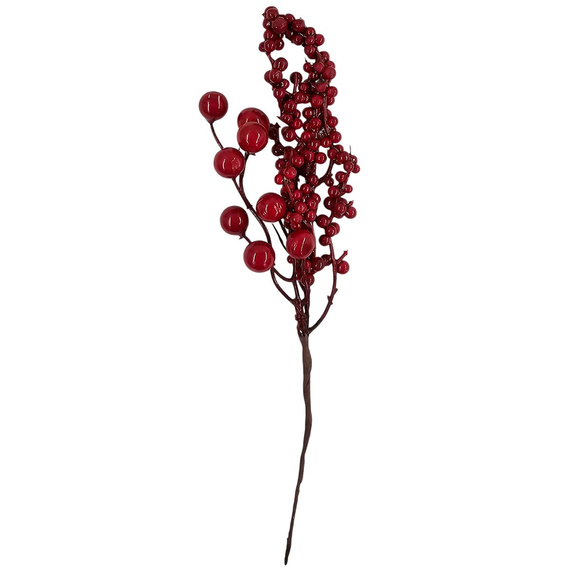 Weihnachtszweig mit roten Beeren - 1St