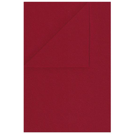 100% Wolle Filz WOLLFILZ Bastelfilz Dekofilz 20x30cm/1,5 mm/450g, 5645 burgundy