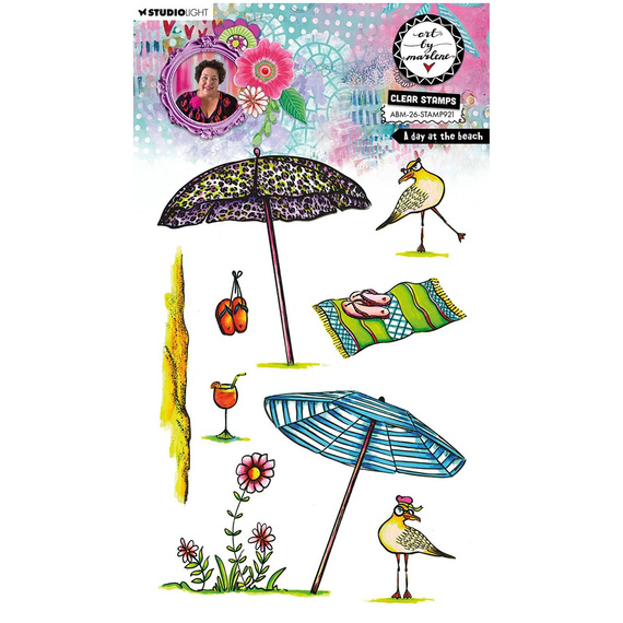 STUDIOLIGHT - Transparenten Stempel - A day at the beach Art by Marlene