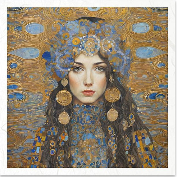 Scrapbooking-Bastelpapier-Set reis - ITD - RSM127 Frauenmosaik - Inspiriert von Klimt