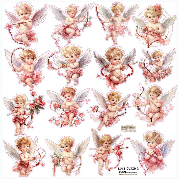 AUFKLEBER - ScrapLove - Liebe Amor 2