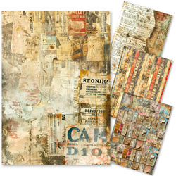 Reispapier Set Decoupage Bastelpapier A4 Ciao Bella - Journey Ahead
