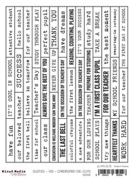 Englische Beschriftung Karton - Craft o'clock - Schule