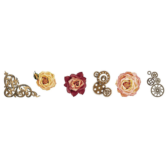 STUDIO LIGHT AUFKLEBER Dekor Stickers Scrapbooking - Vintage roses