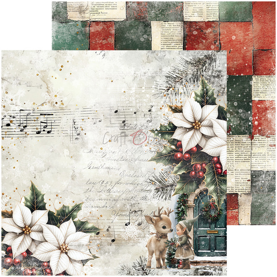 Scrapbooking Papier Set 20x20 - Craft o'clock -  Oh Christmas Night