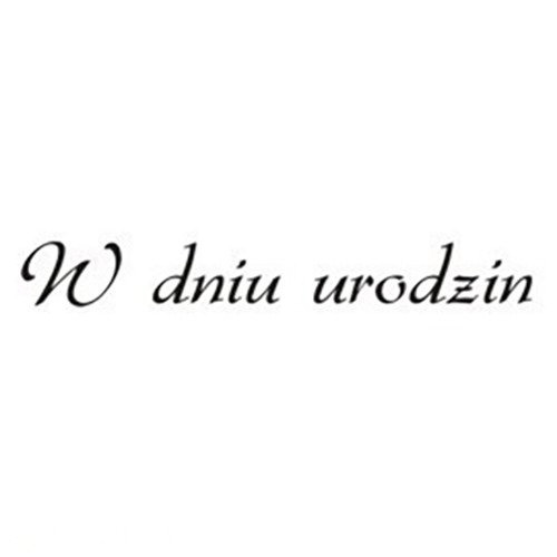 AGATERIA - Transparent Stempel Motivstempel Clear Stamp  W dniu urodzin Untertitel PL 