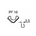 Metallecke für Alben - Nickel - 16mm - 1 Stück PF16