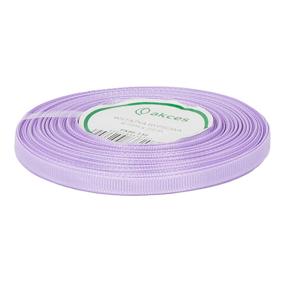 Ripsband 6 mm, hellviolett 22,5 Meter