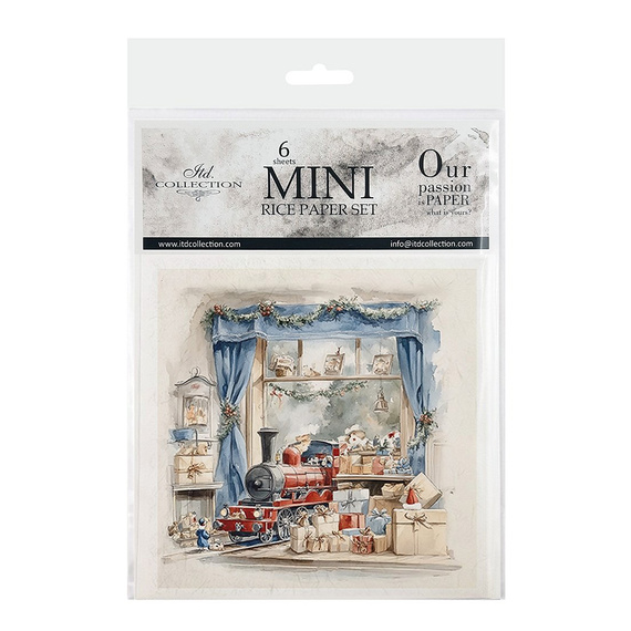 Reispapier-Set - Weihnachtsbaum, Geschenke, Spielzeug - RSM192 - Itd Collection