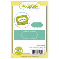 Stanzform Präge Stanzschablone Cutting Die - Taylored Expressions - Serviettenring für Serviette oder Flasche