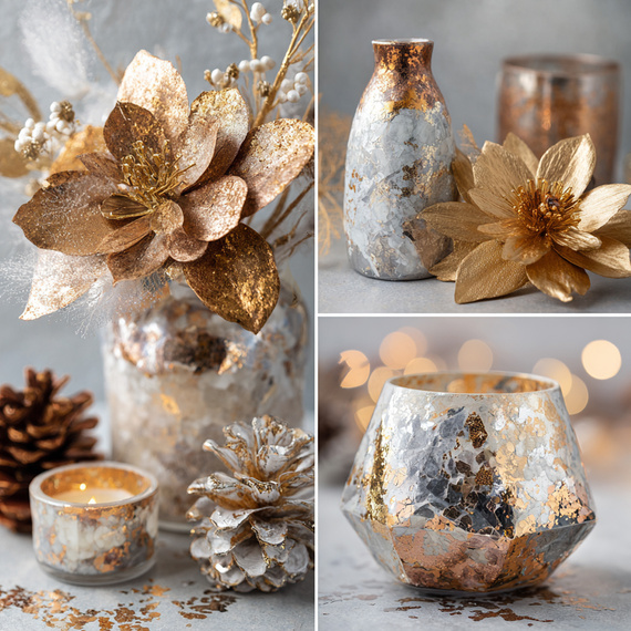 GOLDFOLIE Folie Vergolden Flocken Vergoldung 1.5g, Silber 