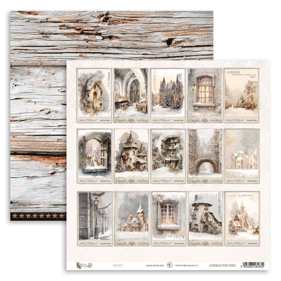 Scrapbooking Papier Set 30x30 cm  - UHK Gallery - White Whispers