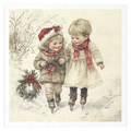 Reispapier-Set - Kinder, Weihnachten, Winter, Retro - RSM199 - Itd Collection