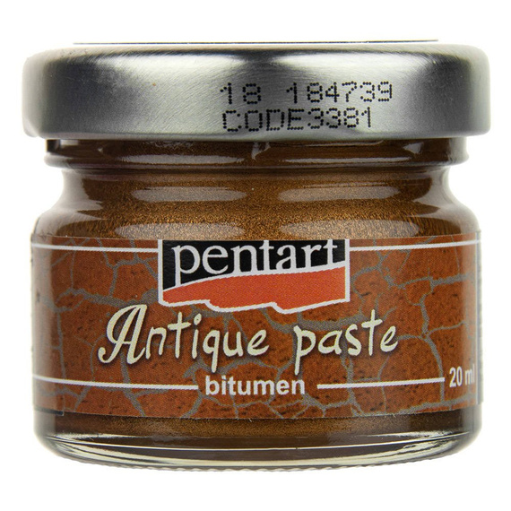 PENTART - Alterungspaste, Patinating Pasta, Antique paste, Decoupage - braun 20ml 