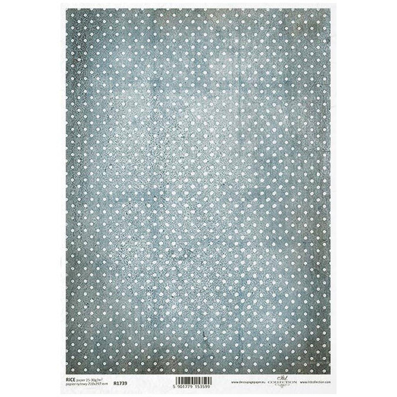 Reispapier für Decoupage in Punkten ITD-R1739 - A4