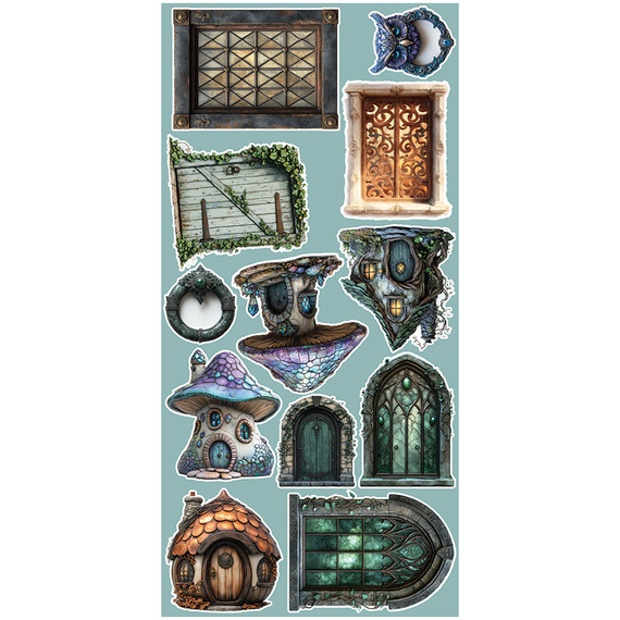 Scrapbooking-Zubehör-Set - Craft o'clock - Supernatural World - mix 03