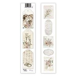 LEXI DESIGN 5,5x30,5cm Scrapbooking Papier Streifen, Beautiful Moments 03