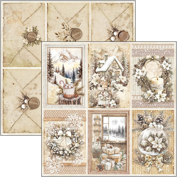 Scrapbooking Papier Set 30x30 cm – Paper Pad- Bastelpapier - Ciao Bella – Winter Season