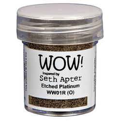 WOW! Embossing powder - Prägepulver - Mixed Media Etched Platinum