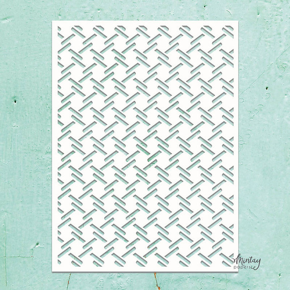 MINTAY Mixed Media Schablone STENCIL für Decoupage Scrapbooking Stahlplatte